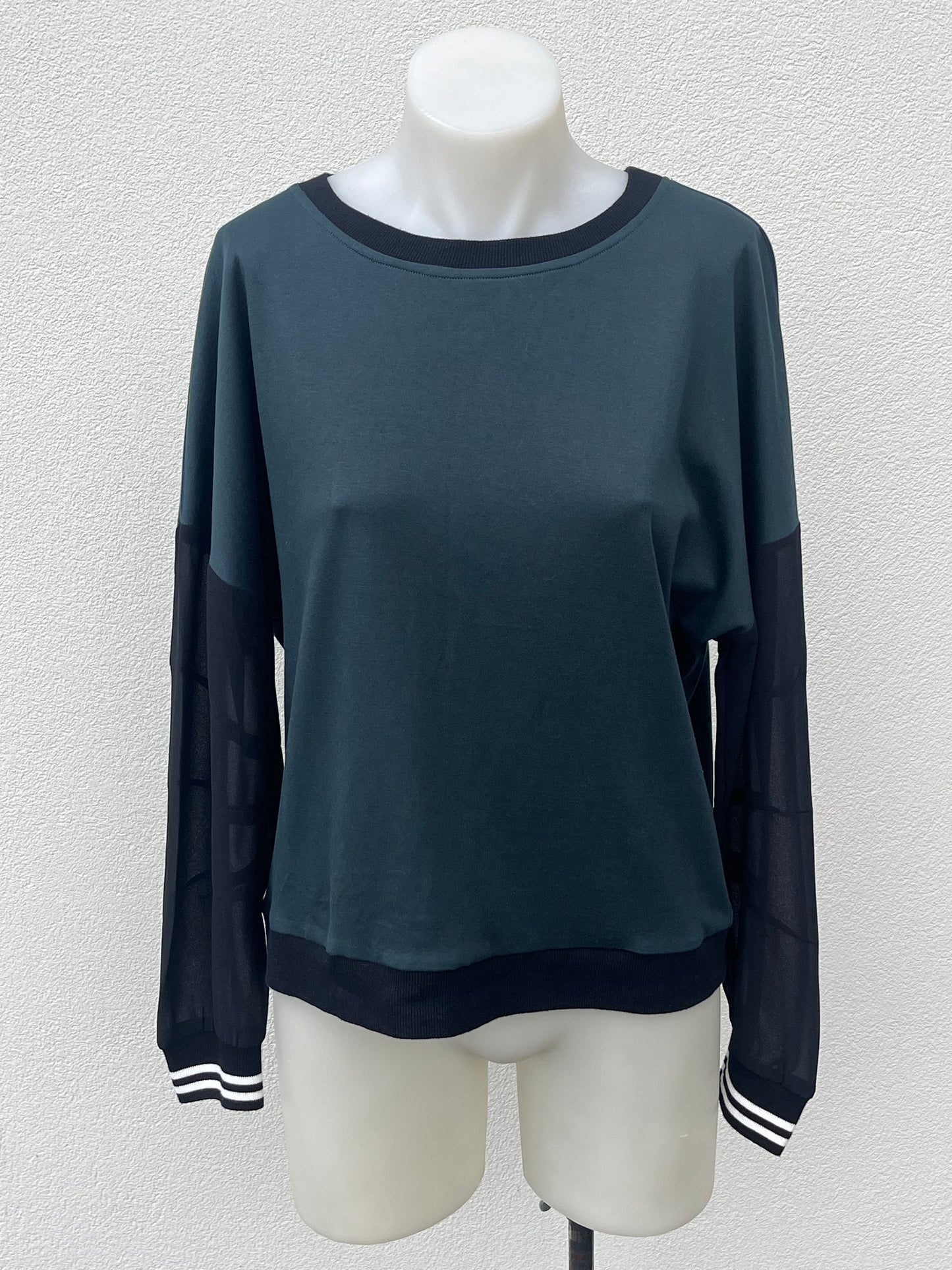 Et Alia Forest Green Top - Sz S