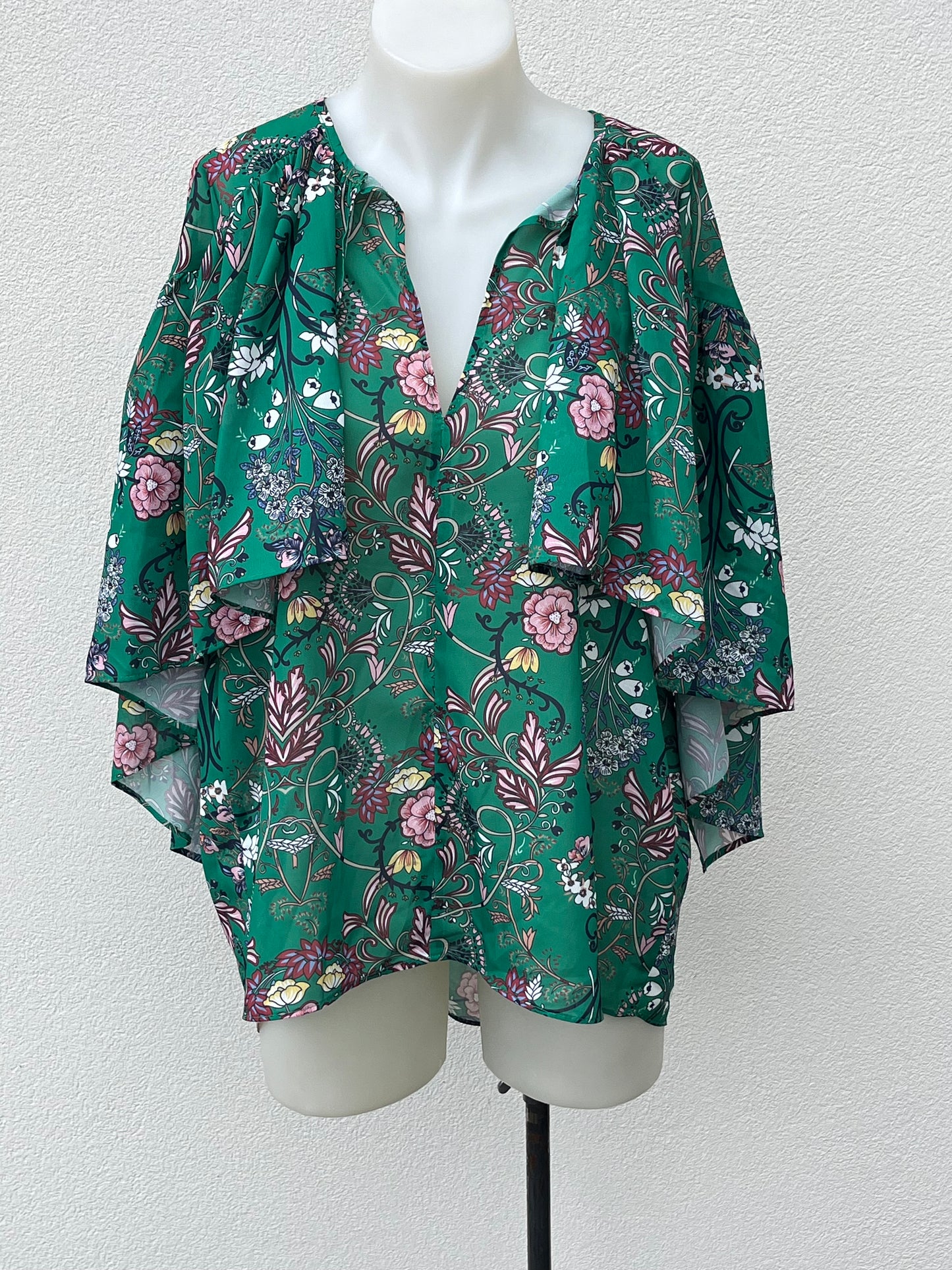 Ketz-ke Floral Top - Sz 8
