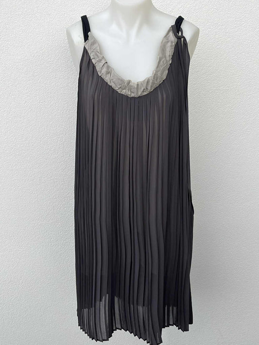 Kate Sylvester Pleated Black Dress - Sz