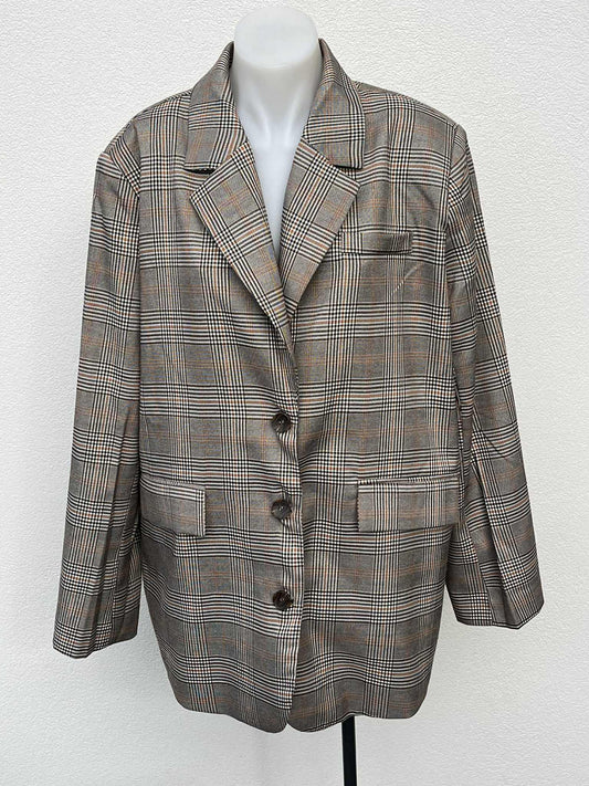 Molly Bracken Check Jacket - Sz 14 (L)