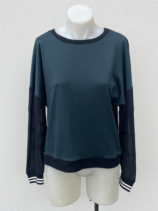 Et Alia Forest Green Top -  Sz S