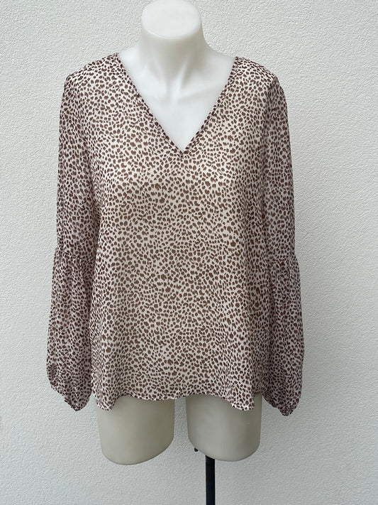 Leila & Luca Leopard Top - Sz 8