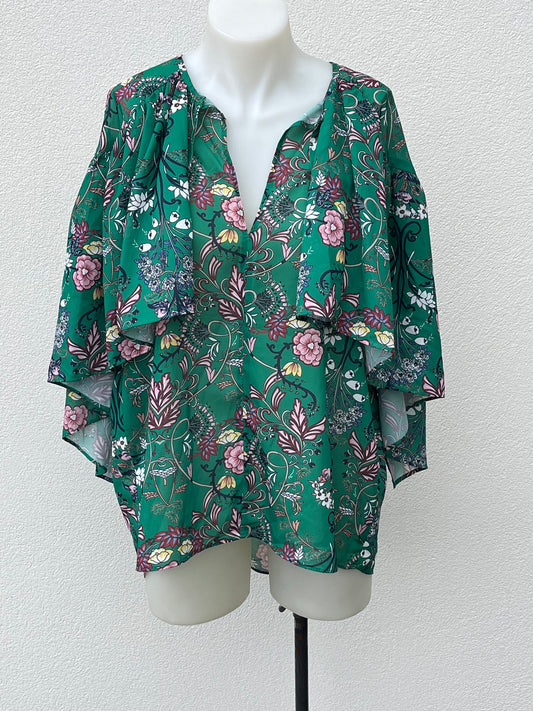 Ketz-ke Floral Top - Sz 8