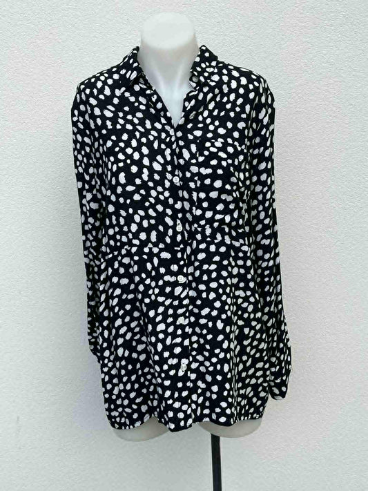 Ketz-Ke Black/White Blouse